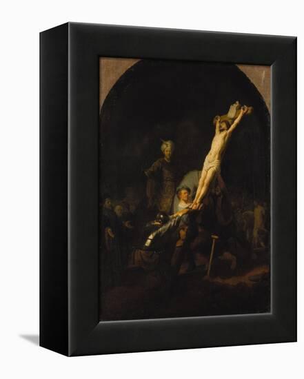 The Raising of the Cross, about 1633-Rembrandt van Rijn-Framed Premier Image Canvas