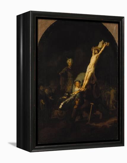 The Raising of the Cross, about 1633-Rembrandt van Rijn-Framed Premier Image Canvas