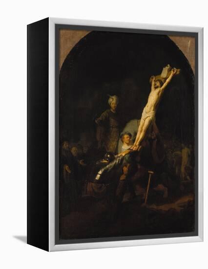 The Raising of the Cross, about 1633-Rembrandt van Rijn-Framed Premier Image Canvas