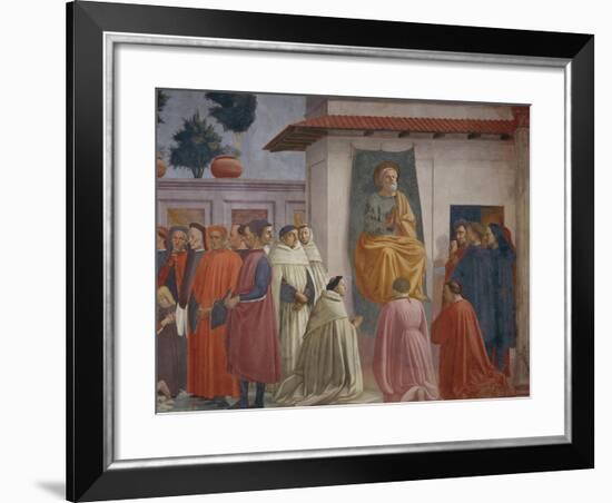 The Raising of the Son of Theophilus-Tommaso Masaccio-Framed Giclee Print