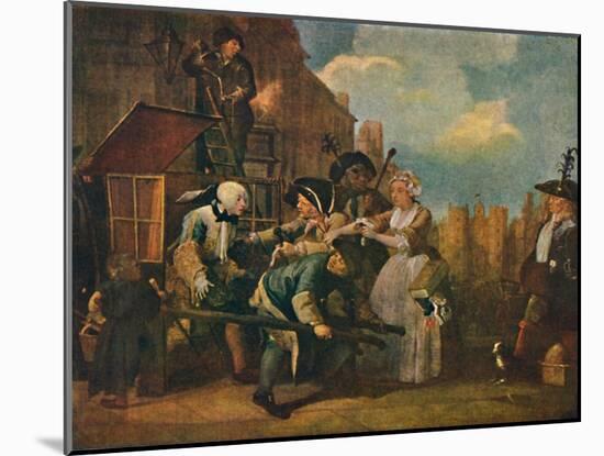 'The Rake's Progress - The Arrest', c1735, (1904)-William Hogarth-Mounted Giclee Print