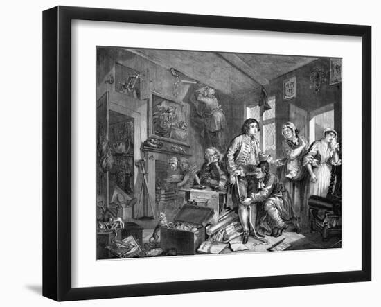 The Rake's Progress the-William Hogarth-Framed Giclee Print