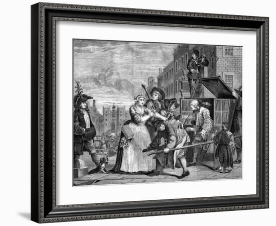 The Rake's Progress-William Hogarth-Framed Giclee Print