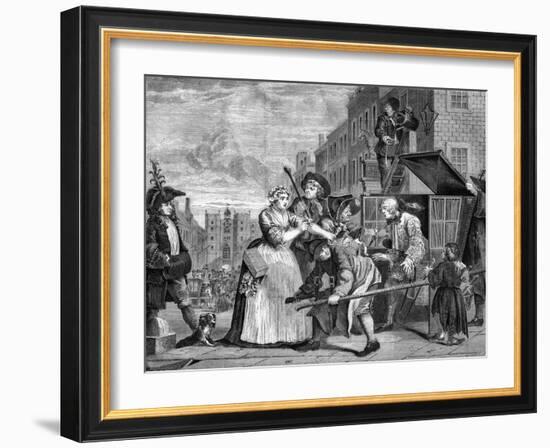 The Rake's Progress-William Hogarth-Framed Giclee Print