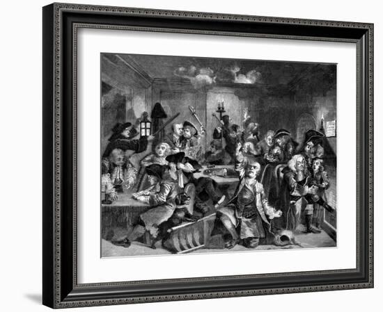 The Rake's Progress-William Hogarth-Framed Giclee Print