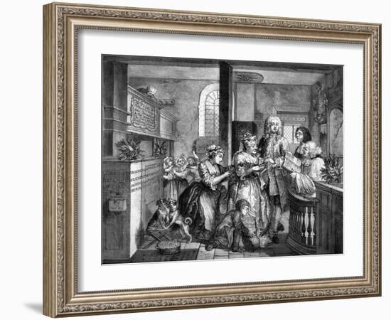 The Rake's Progress-William Hogarth-Framed Giclee Print