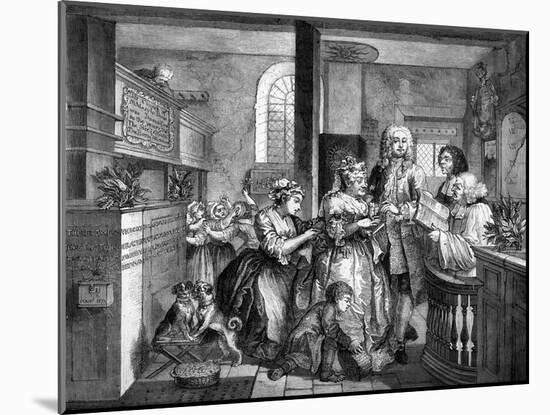 The Rake's Progress-William Hogarth-Mounted Giclee Print