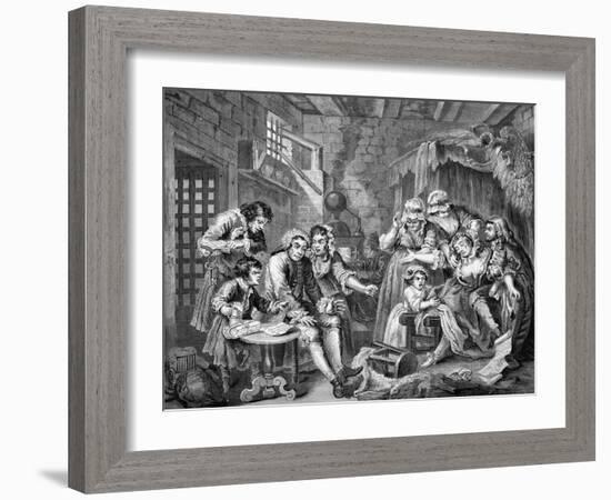 The Rake's Progress-William Hogarth-Framed Giclee Print