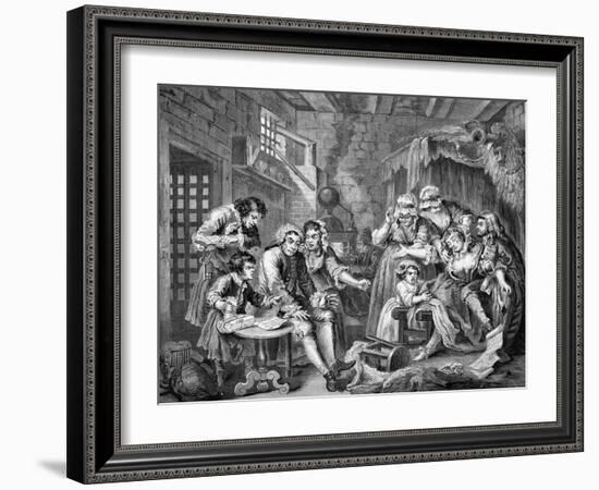 The Rake's Progress-William Hogarth-Framed Giclee Print