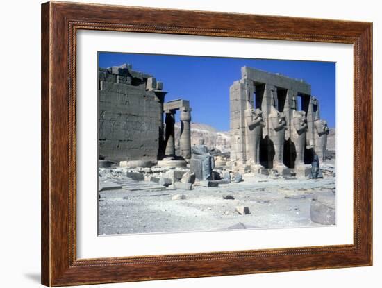 The Ramesseum, Temple of Rameses Ii, Luxor, Egypt-CM Dixon-Framed Photographic Print