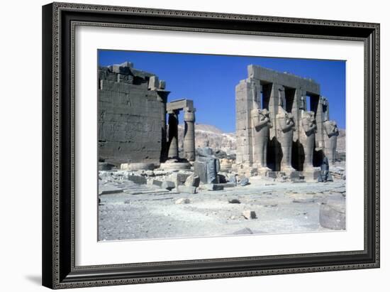 The Ramesseum, Temple of Rameses Ii, Luxor, Egypt-CM Dixon-Framed Photographic Print