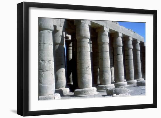 The Ramesseum, Temple of Rameses Ii, Luxor, Egypt-CM Dixon-Framed Photographic Print