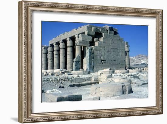 The Ramesseum, Temple of Rameses Ii, Luxor, Egypt-CM Dixon-Framed Photographic Print