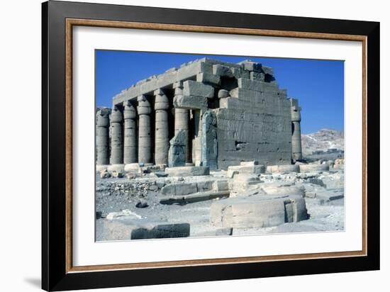 The Ramesseum, Temple of Rameses Ii, Luxor, Egypt-CM Dixon-Framed Photographic Print