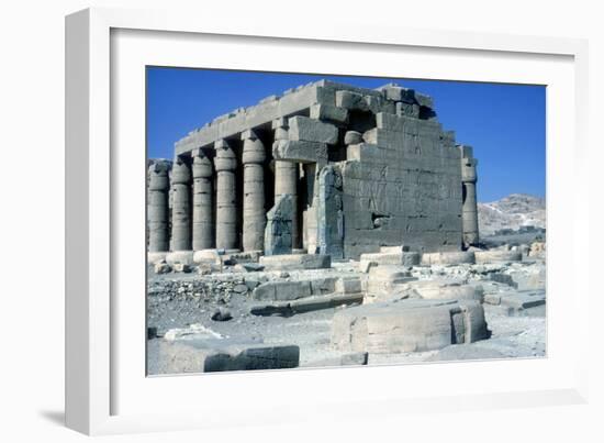 The Ramesseum, Temple of Rameses Ii, Luxor, Egypt-CM Dixon-Framed Photographic Print