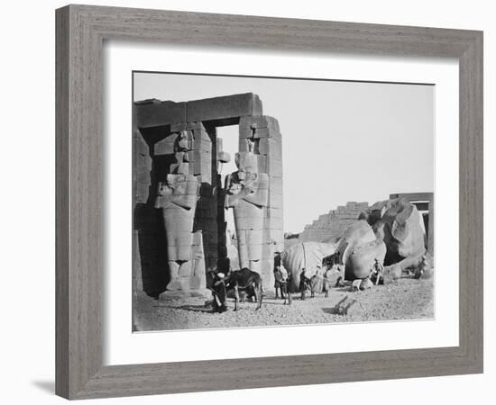 The Ramesseum, Thebes, Egypt, 1858-Francis Frith-Framed Giclee Print