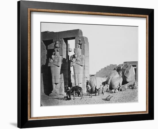 The Ramesseum, Thebes, Egypt, 1858-Francis Frith-Framed Giclee Print