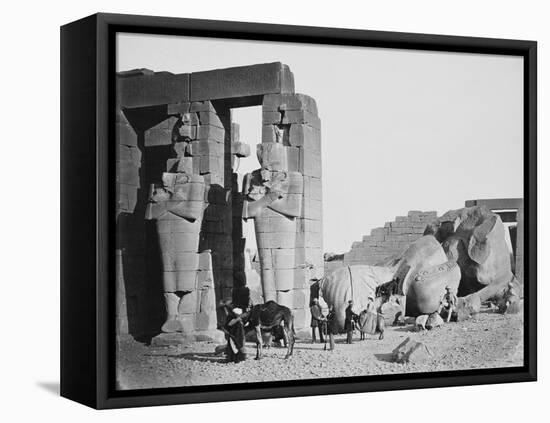 The Ramesseum, Thebes, Egypt, 1858-Francis Frith-Framed Premier Image Canvas