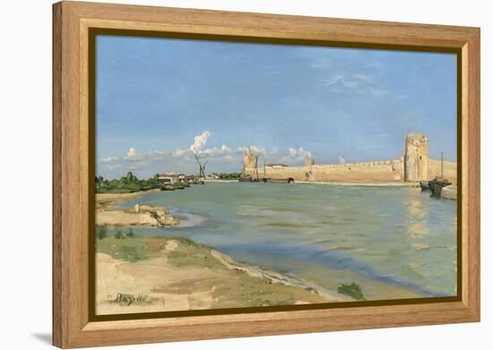 The Ramparts at Aigues-Mortes, 1867-Jean Frederic Bazille-Framed Premier Image Canvas