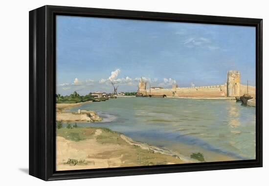 The Ramparts at Aigues-Mortes, 1867-Jean Frederic Bazille-Framed Premier Image Canvas