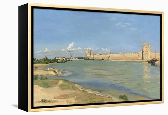 The Ramparts at Aigues-Mortes, 1867-Jean Frederic Bazille-Framed Premier Image Canvas
