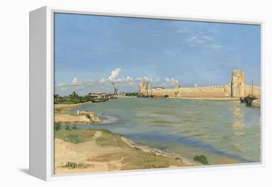 The Ramparts at Aigues-Mortes, 1867-Jean Frederic Bazille-Framed Premier Image Canvas