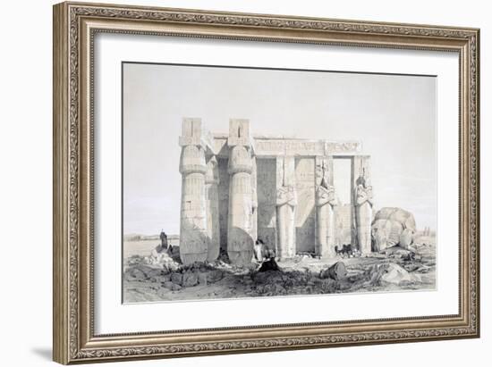The Ramseion, Luxor, Egypt, 19th Century-George Moore-Framed Giclee Print