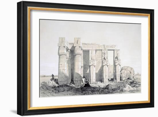 The Ramseion, Luxor, Egypt, 19th Century-George Moore-Framed Giclee Print