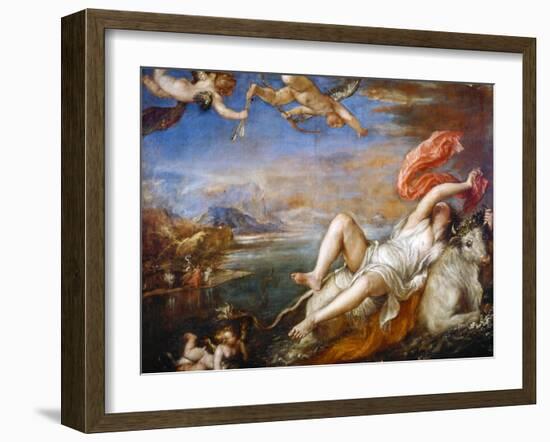 The Rape of Europa, 1560-1561-Titian (Tiziano Vecelli)-Framed Giclee Print