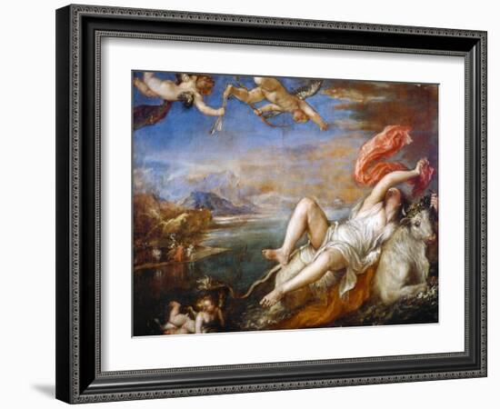 The Rape of Europa, 1560-1561-Titian (Tiziano Vecelli)-Framed Giclee Print