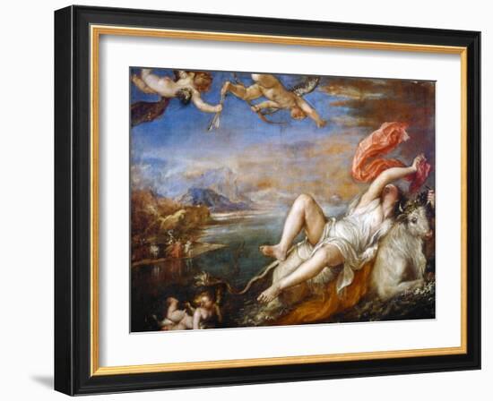 The Rape of Europa, 1560-1561-Titian (Tiziano Vecelli)-Framed Giclee Print