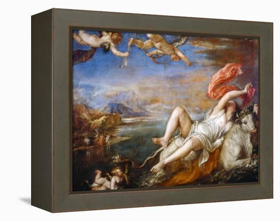 The Rape of Europa, 1560-1561-Titian (Tiziano Vecelli)-Framed Premier Image Canvas