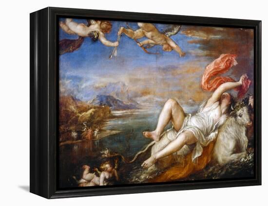 The Rape of Europa, 1560-1561-Titian (Tiziano Vecelli)-Framed Premier Image Canvas