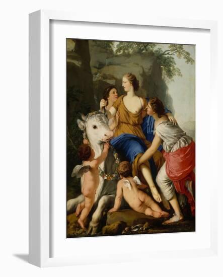 The Rape of Europa, 1644 (Oil on Canvas)-Laurent de La Hyre-Framed Giclee Print