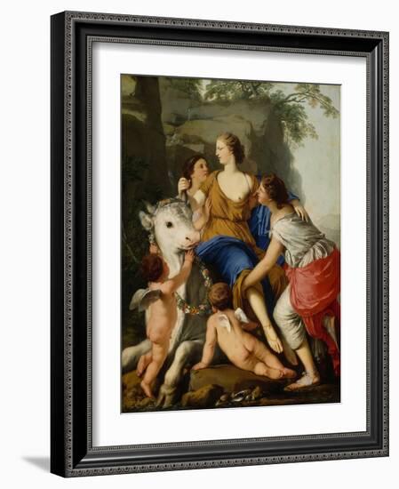 The Rape of Europa, 1644 (Oil on Canvas)-Laurent de La Hyre-Framed Giclee Print