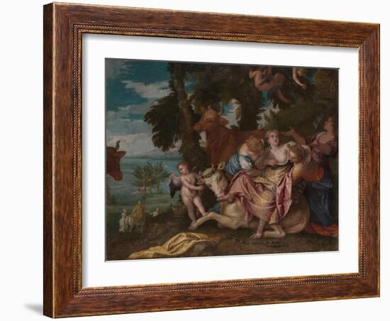 The Rape of Europa, C. 1570-Paolo Veronese-Framed Giclee Print