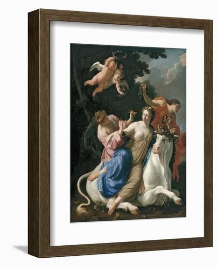 The Rape of Europa, C. 1640-Simon Vouet-Framed Giclee Print