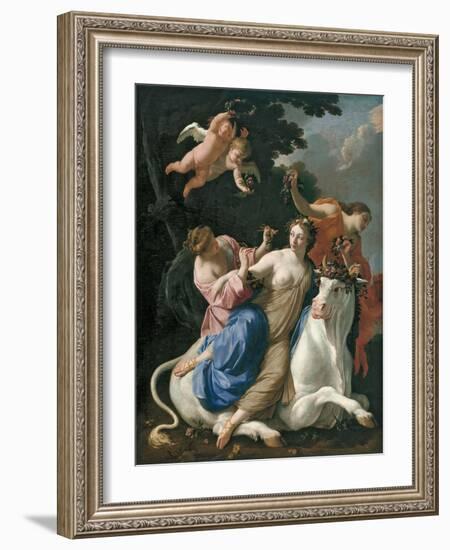 The Rape of Europa, C. 1640-Simon Vouet-Framed Giclee Print