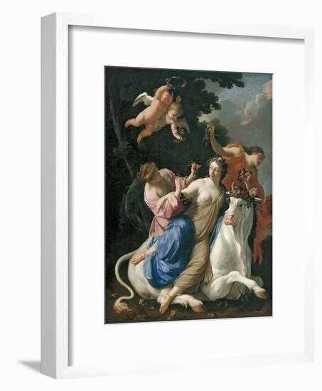 The Rape of Europa, C. 1640-Simon Vouet-Framed Giclee Print