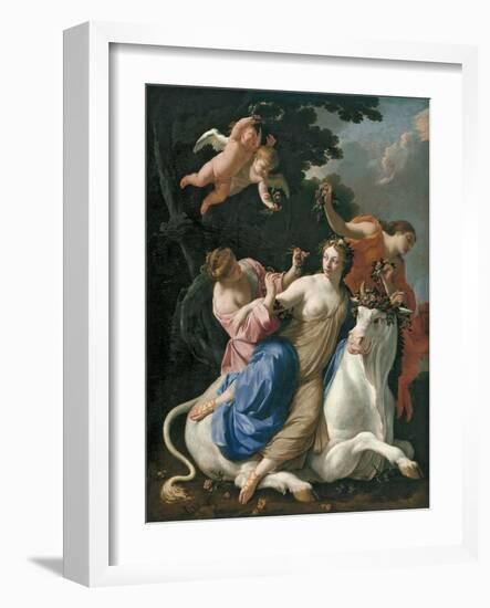 The Rape of Europa, C. 1640-Simon Vouet-Framed Giclee Print