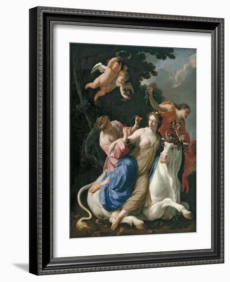 The Rape of Europa, C. 1640-Simon Vouet-Framed Giclee Print