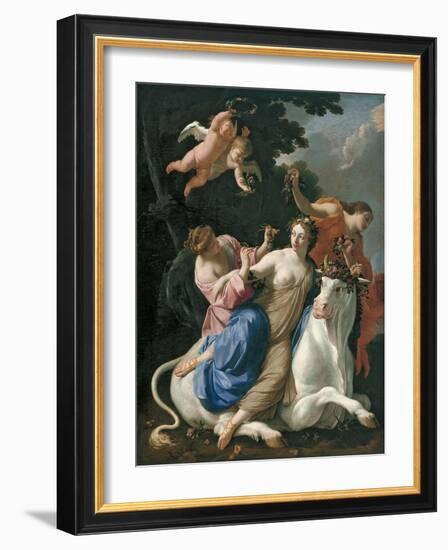 The Rape of Europa, C. 1640-Simon Vouet-Framed Giclee Print