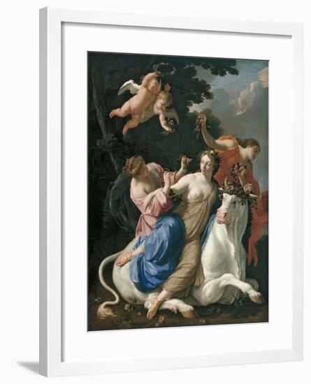 The Rape of Europa, C. 1640-Simon Vouet-Framed Giclee Print