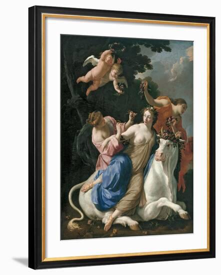 The Rape of Europa, C. 1640-Simon Vouet-Framed Giclee Print