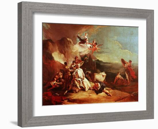 The Rape of Europa, C.1725-Giambattista Tiepolo-Framed Giclee Print