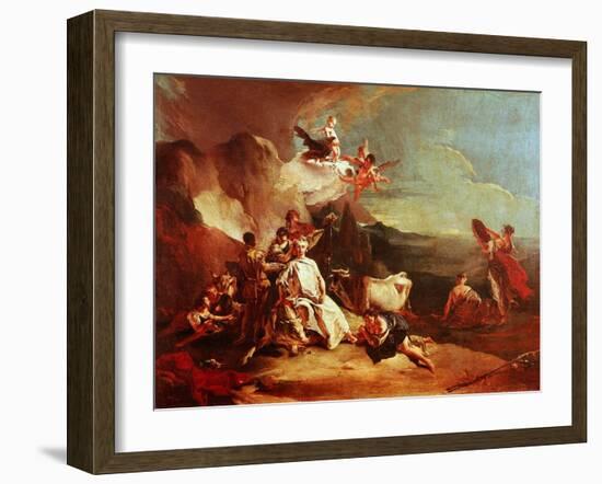 The Rape of Europa, C.1725-Giambattista Tiepolo-Framed Giclee Print