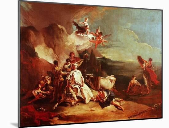 The Rape of Europa, C.1725-Giambattista Tiepolo-Mounted Giclee Print