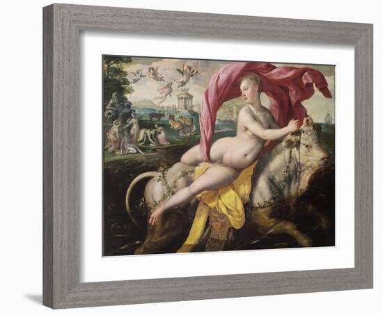 The Rape of Europa, Ca 1590-Maerten de Vos-Framed Giclee Print