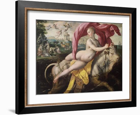 The Rape of Europa, Ca 1590-Maerten de Vos-Framed Giclee Print