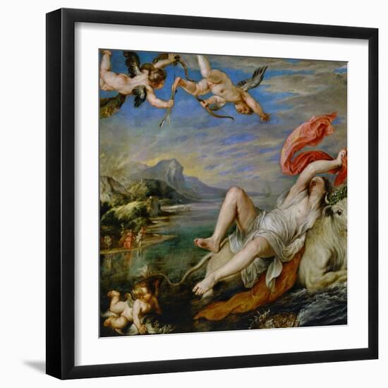 The Rape of Europa-Peter Paul Rubens-Framed Giclee Print